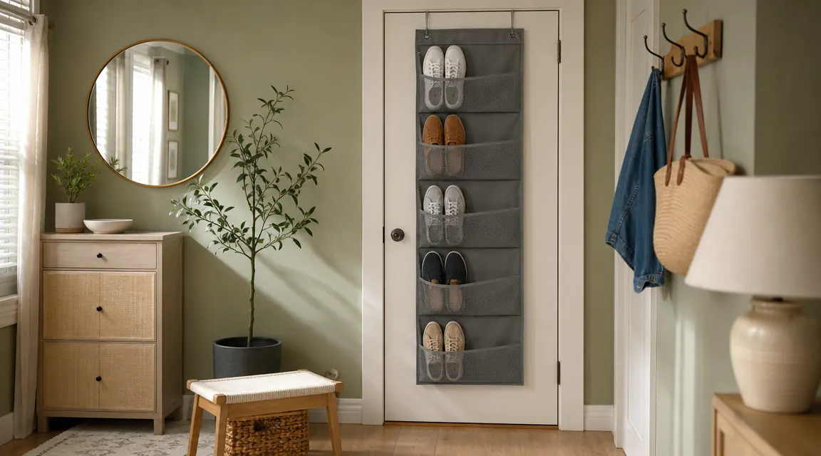 Over-Door Shoe Organizer vs Hanging Shelf Organizer: Which Clears the Entryway Faster