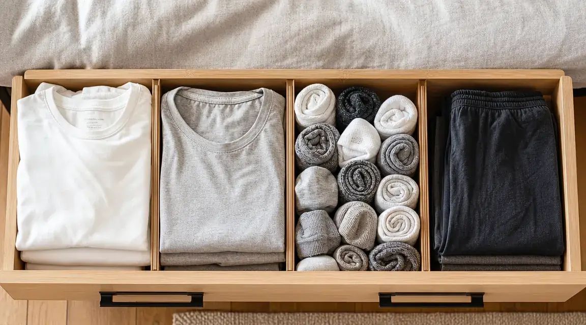 How to Organize Dresser Drawers With Bamboo Dividers in One Afternoon