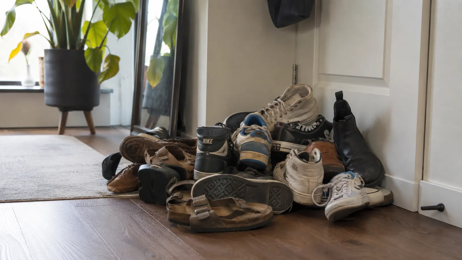 The $10 Product That Ended Three Years of Entryway Shoe Chaos