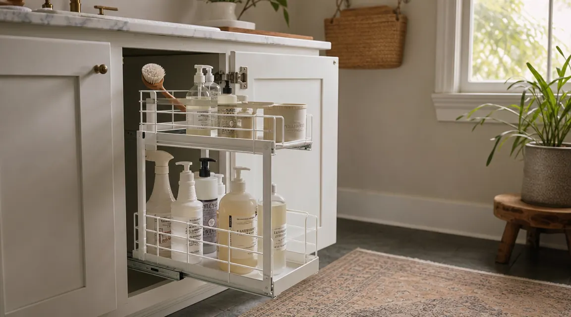 PXRACK Under Sink Organizer Review: Nine Months Under Two Different Bathroom Sinks
